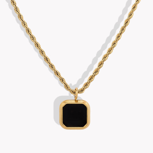 Square Onyx Pendant