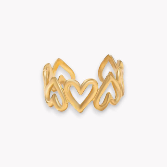 Adjustable Heart Ring