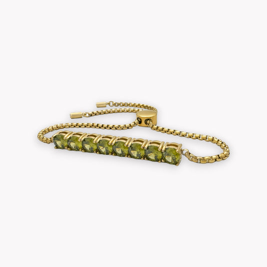 Olive Crystal Bracelet