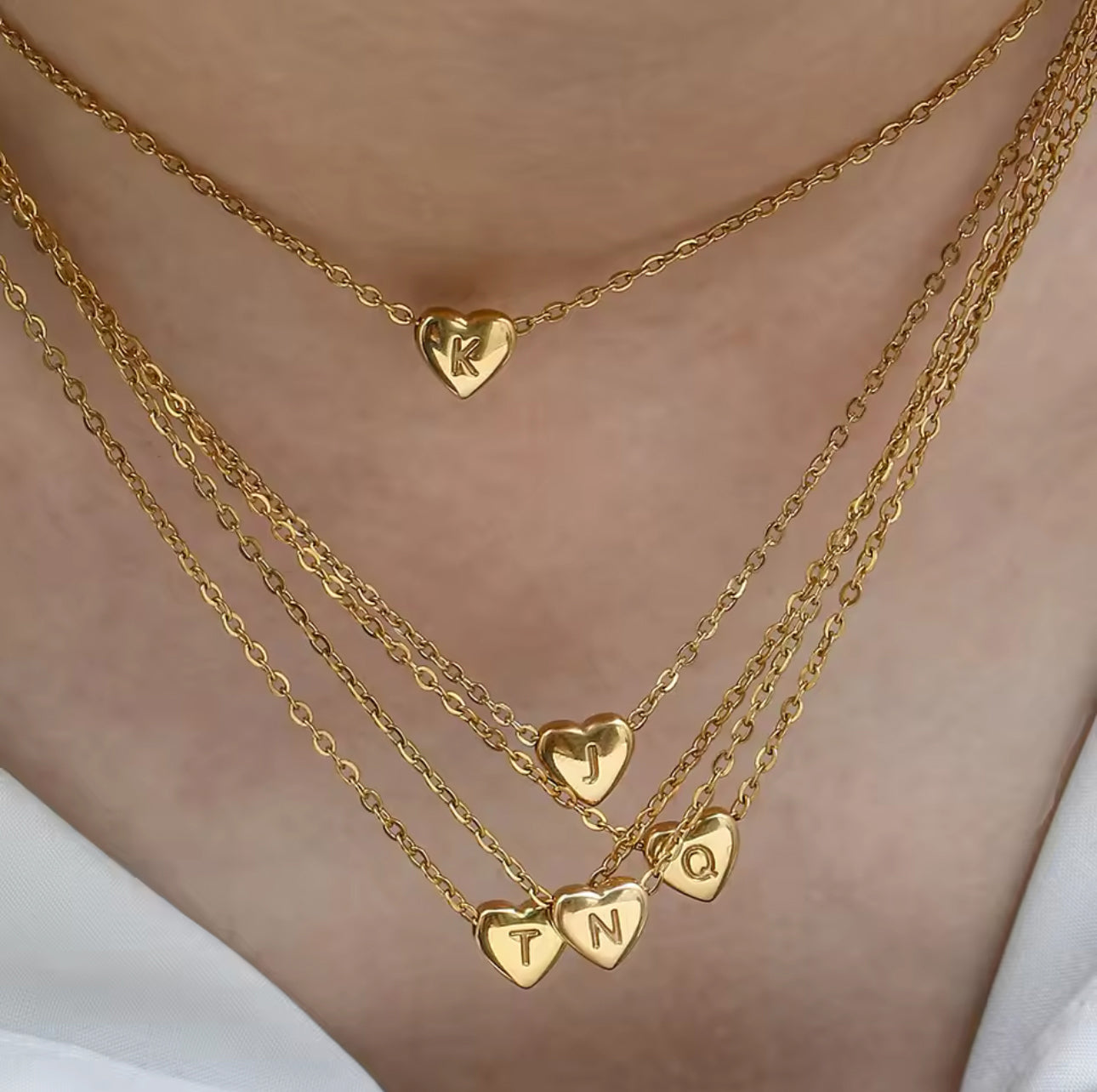 Heart Initial Necklace