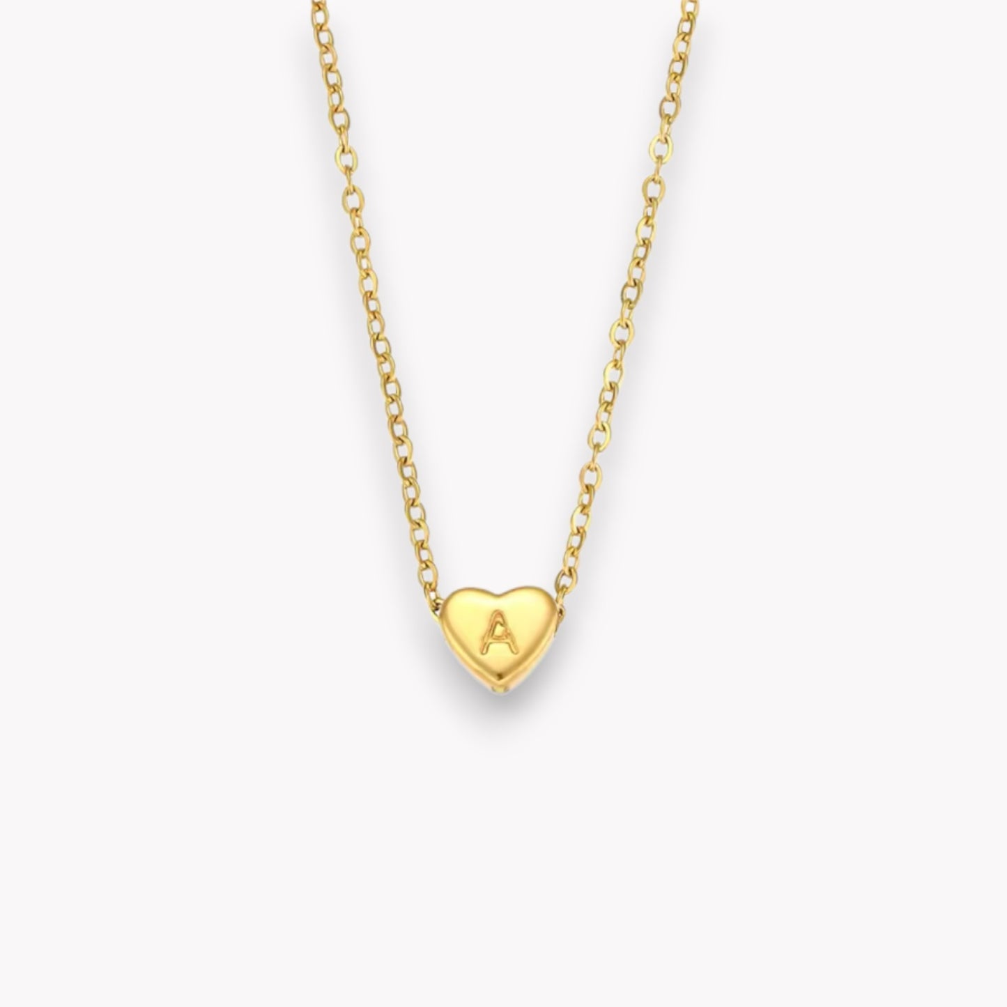 Heart Initial Necklace