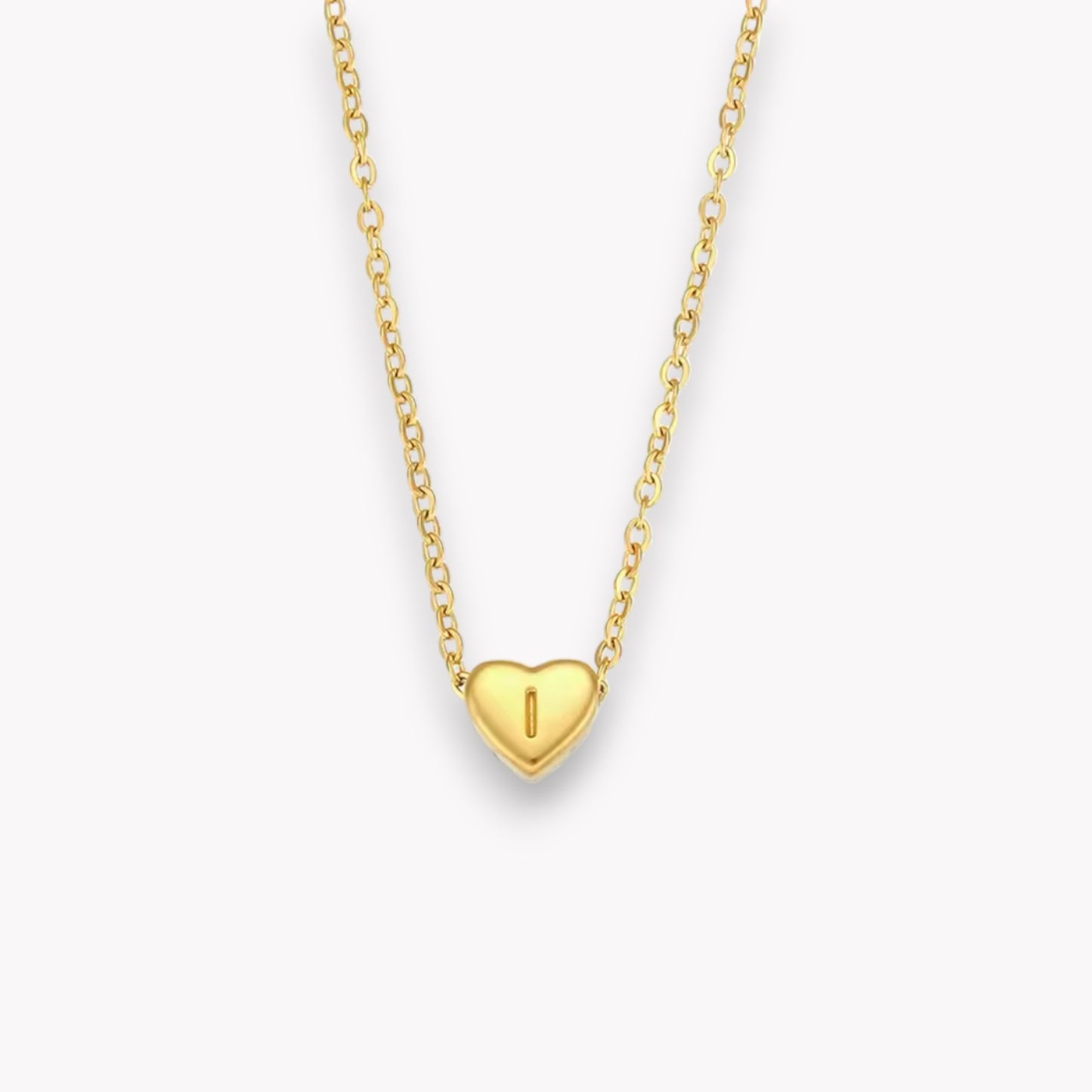 Heart Initial Necklace