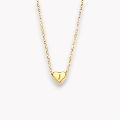 Heart Initial Necklace