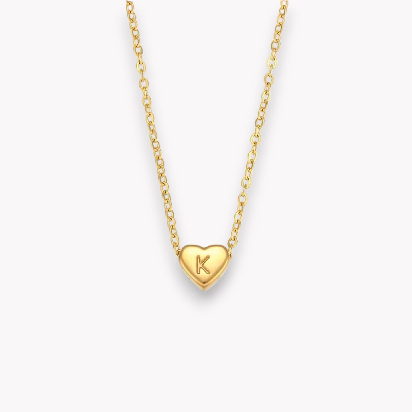 Heart Initial Necklace