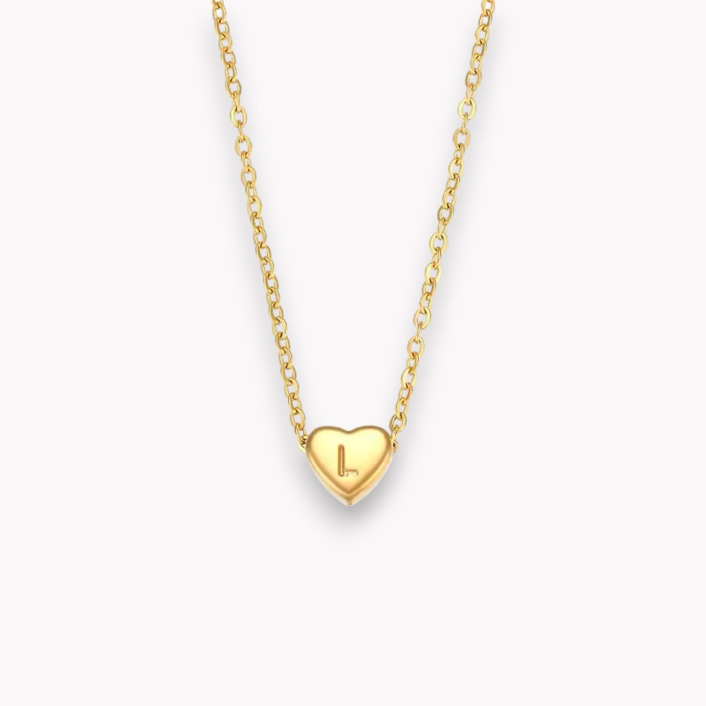 Heart Initial Necklace