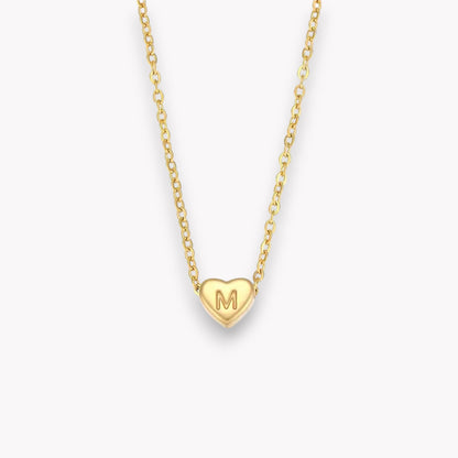 Heart Initial Necklace