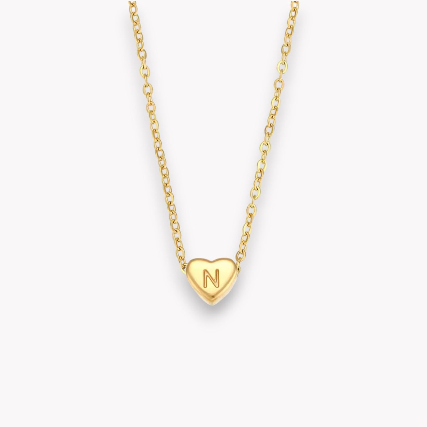 Heart Initial Necklace