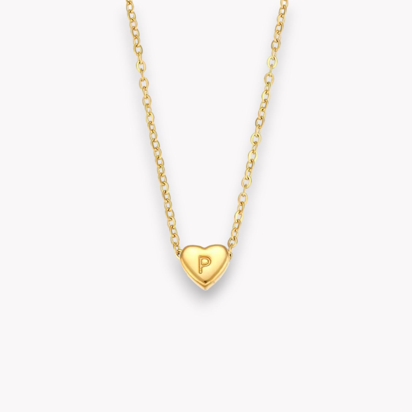 Heart Initial Necklace