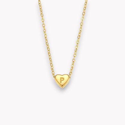 Heart Initial Necklace