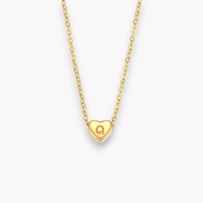 Heart Initial Necklace