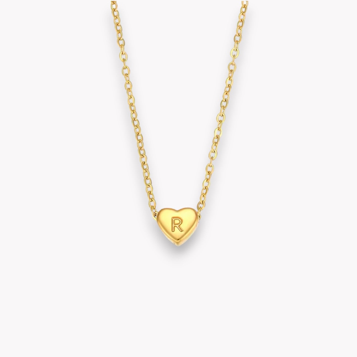 Heart Initial Necklace