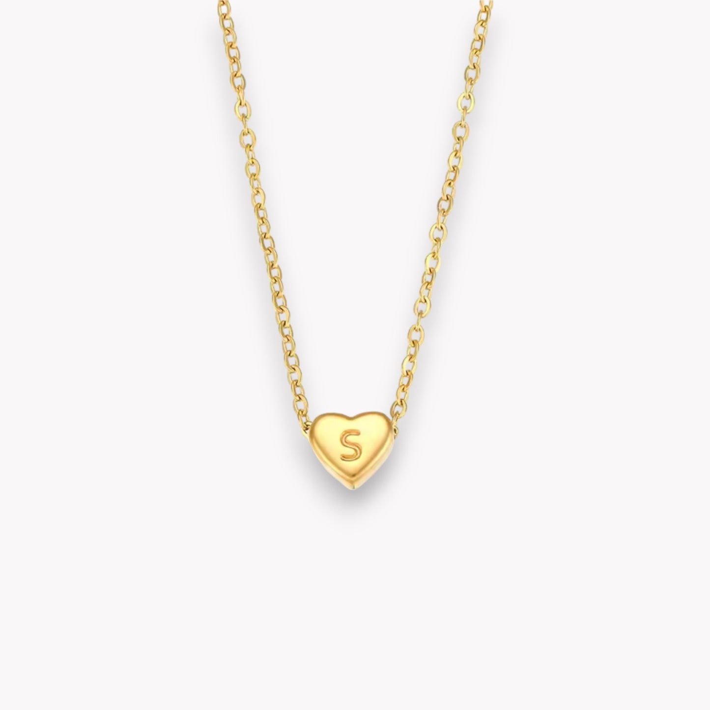 Heart Initial Necklace