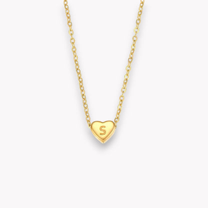 Heart Initial Necklace