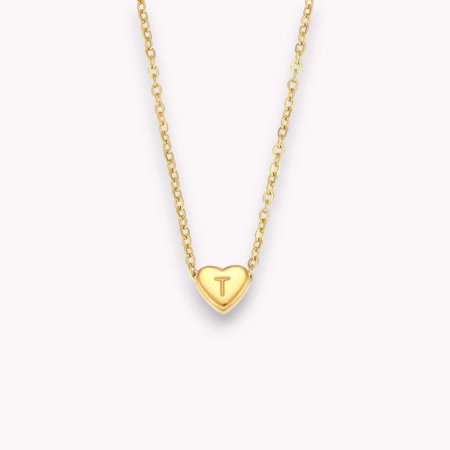 Heart Initial Necklace