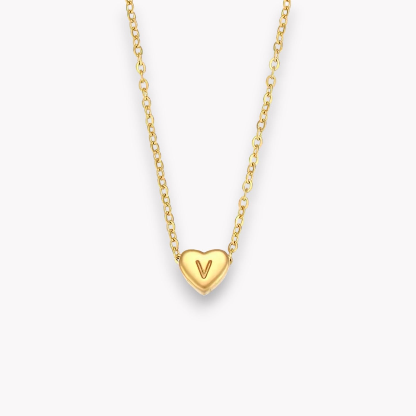 Heart Initial Necklace