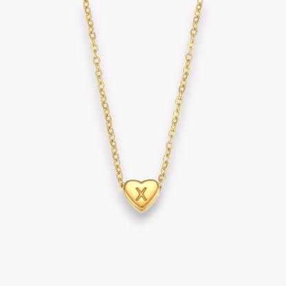 Heart Initial Necklace