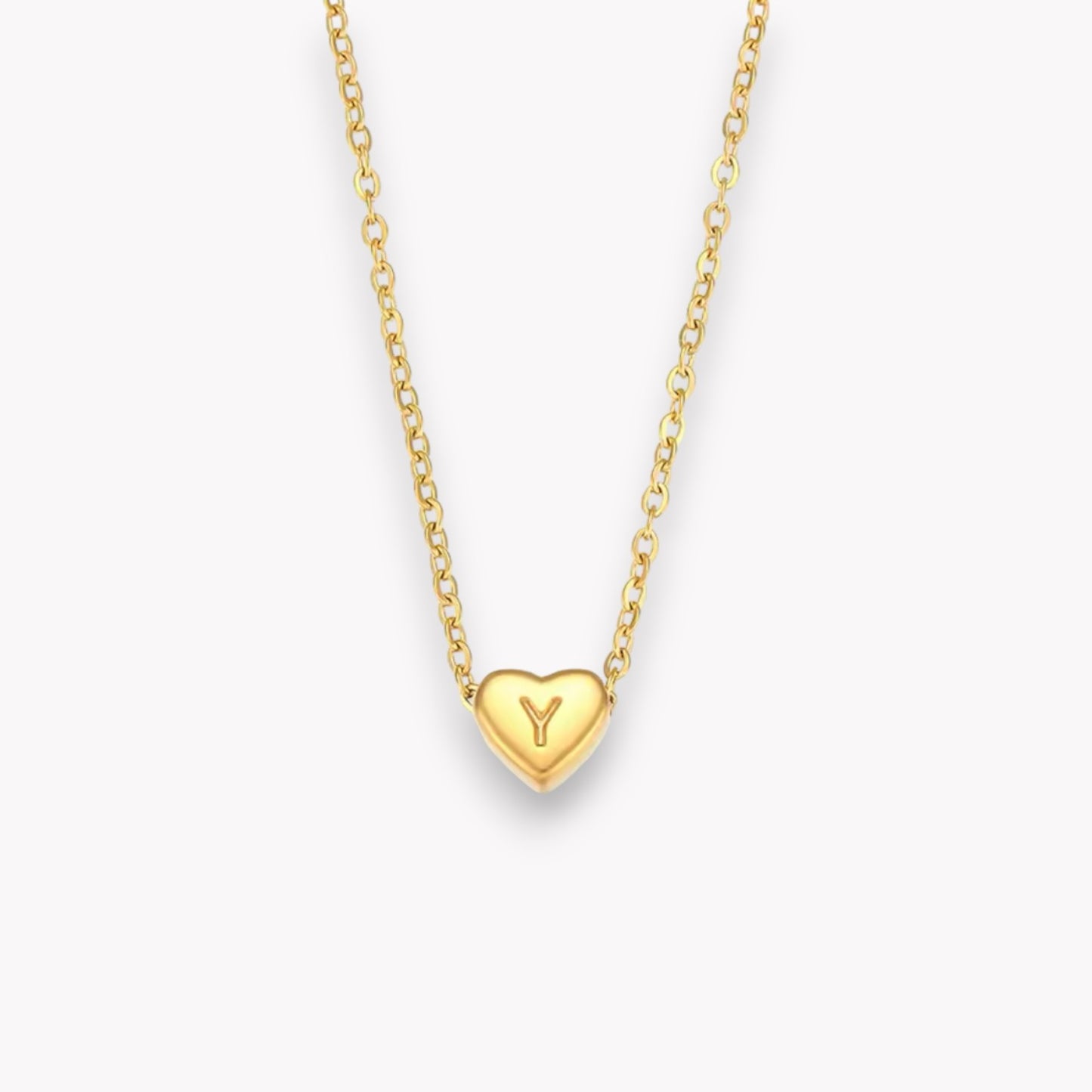 Heart Initial Necklace