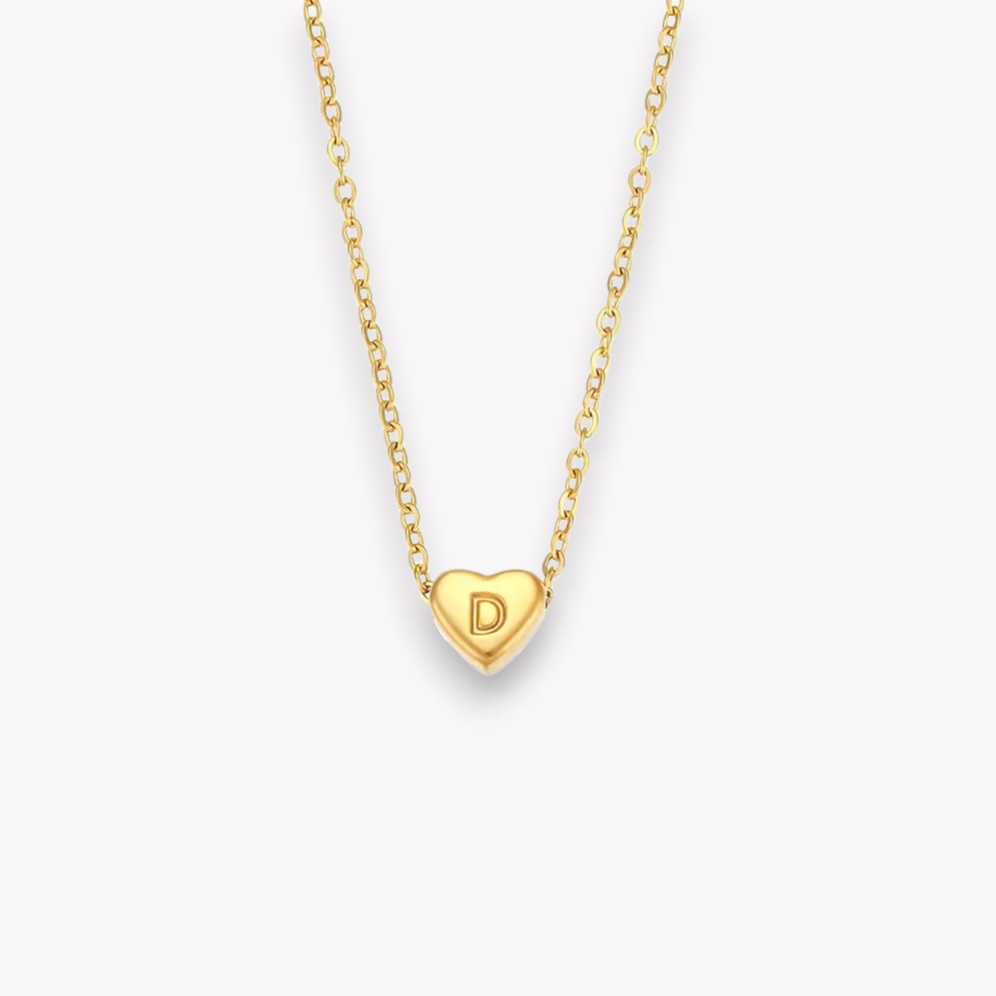 Heart Initial Necklace