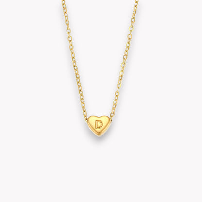 Heart Initial Necklace