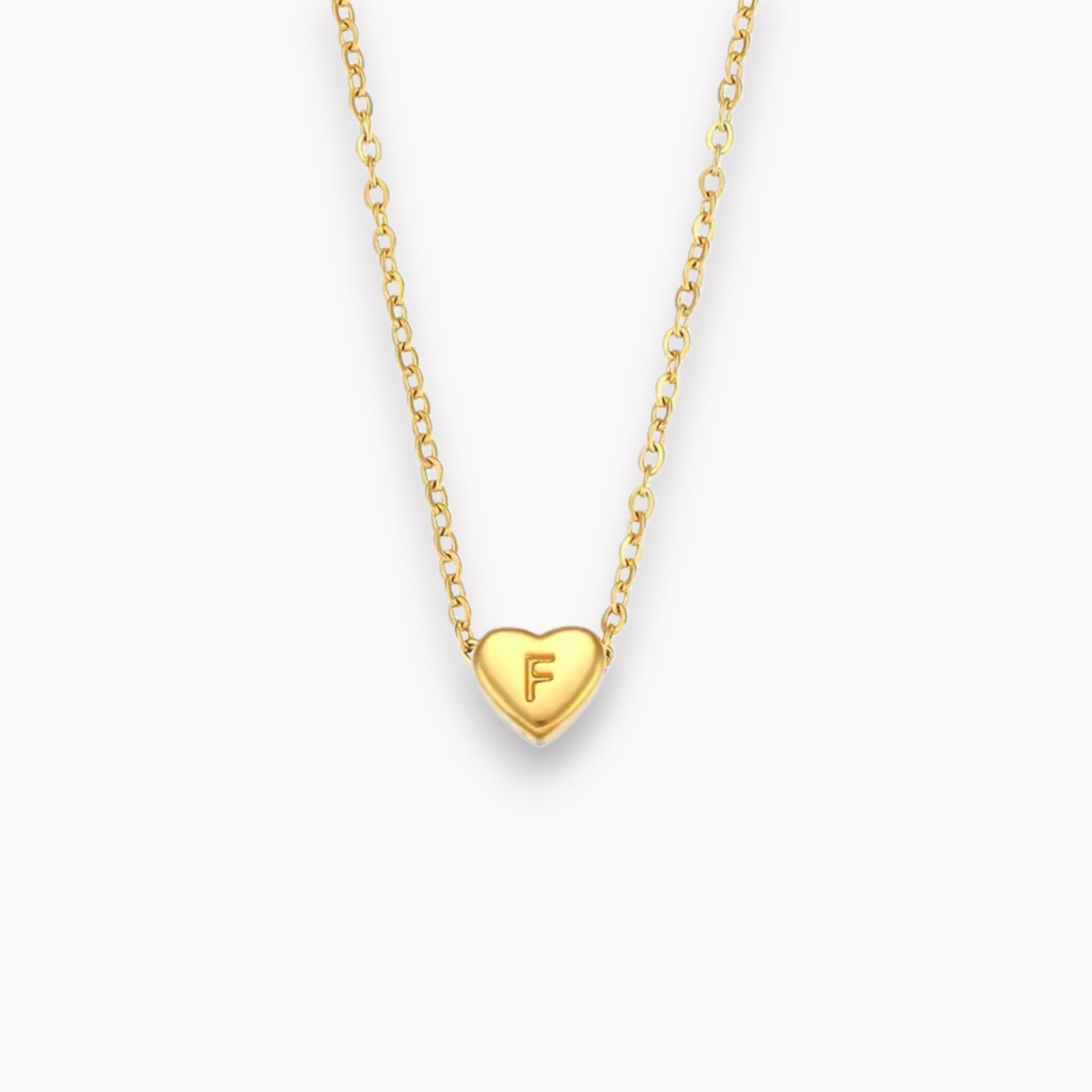 Heart Initial Necklace