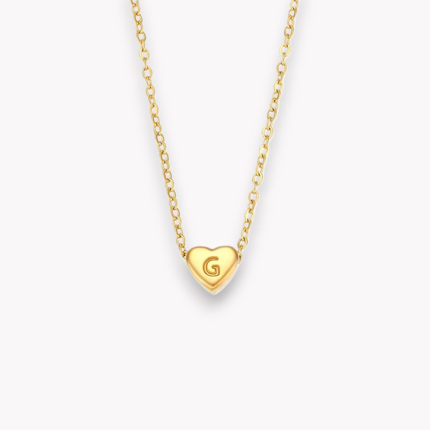 Heart Initial Necklace