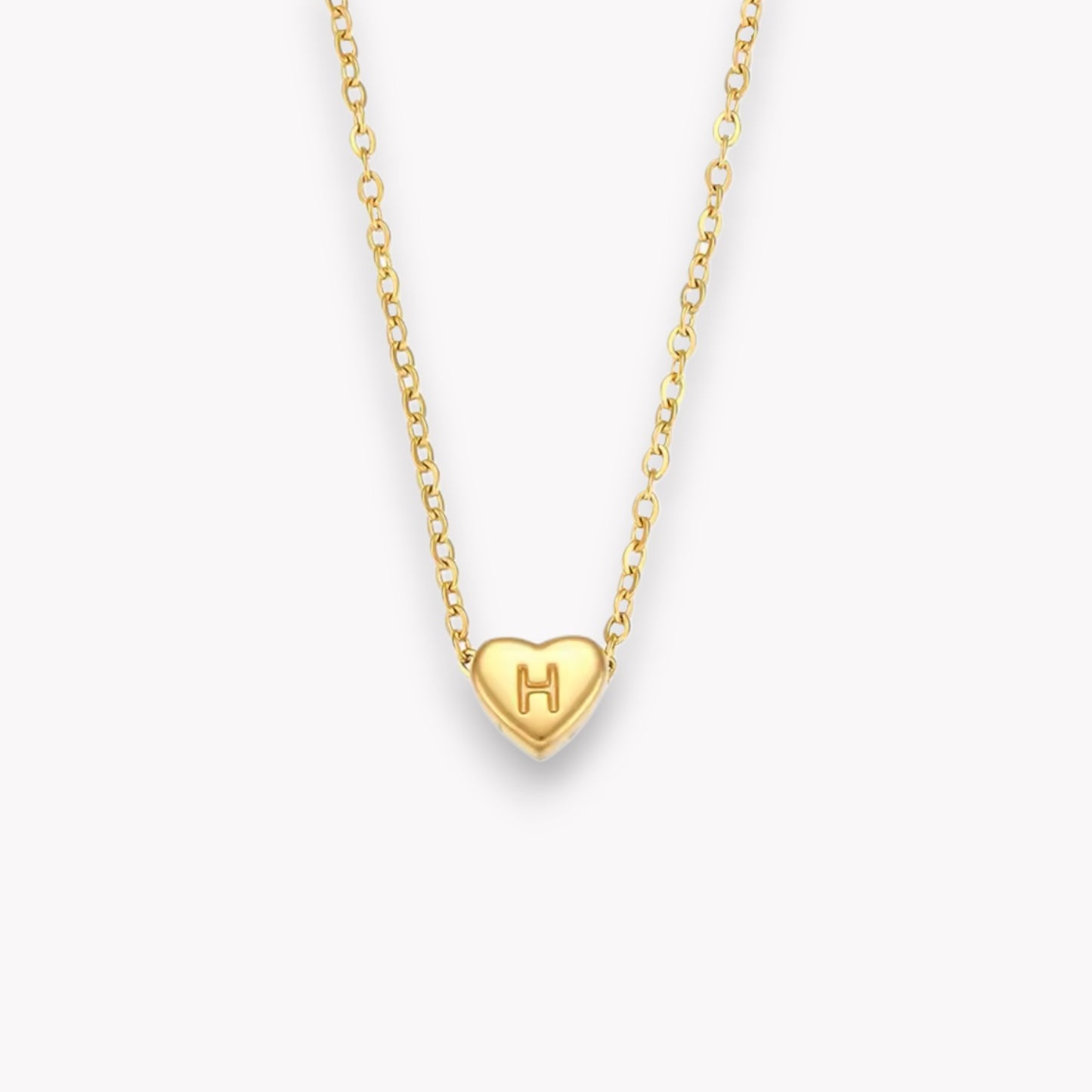 Heart Initial Necklace