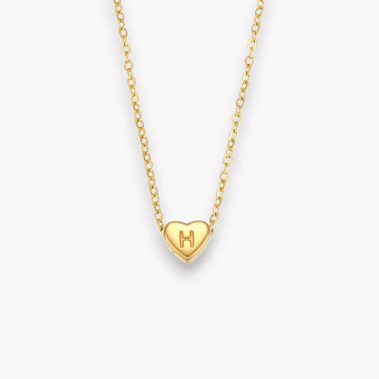 Heart Initial Necklace