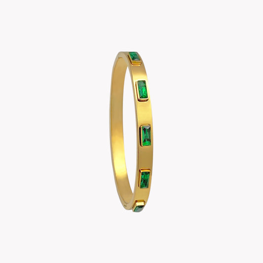 Emerald Stone Bangle