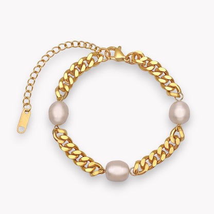 Cuban Pearl Bracelet