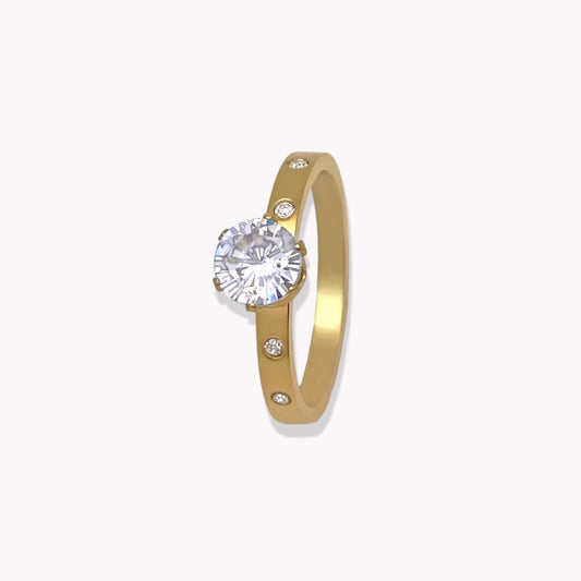 Solitaire Love Ring