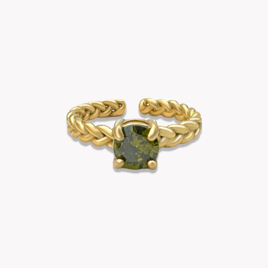 Mia Olive Crystal Ring